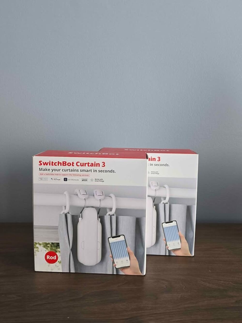 2 SwitchBot Automatic Curtain Openers